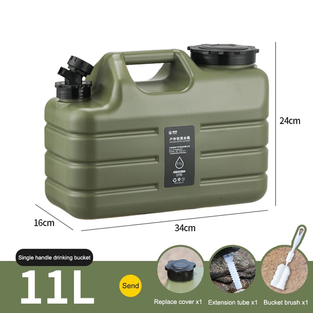 11L watercontainer met kraan – Grote camping watertank met USB - oplaadbare elektrische pomp - Bivakshop