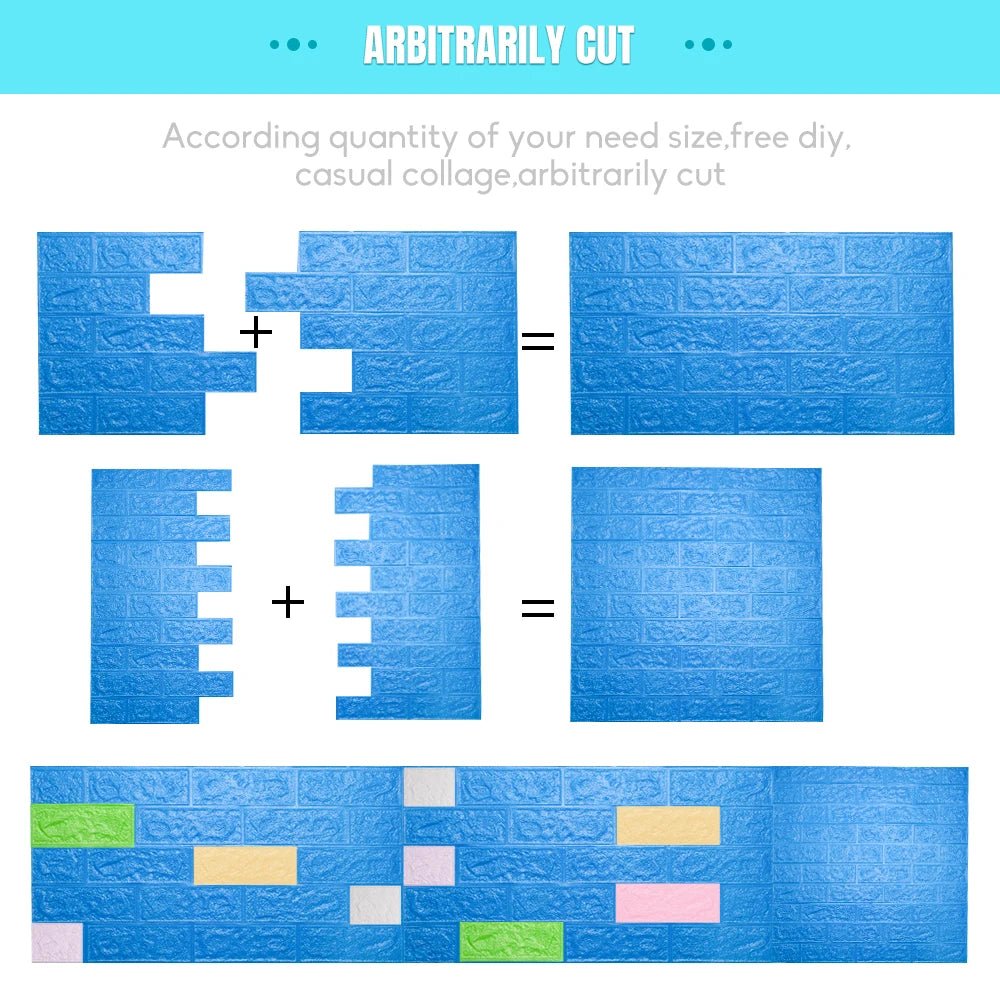 3D foam muurpanelen - Waterdicht & zelfklevend - Kindvriendelijk & formaldehydevrij - Bivakshop