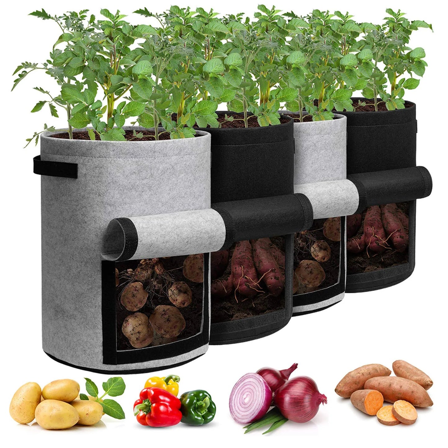 5/7/10 Gallon stof plantenpotten - Groeiende zakken met handvat - Bivakshop