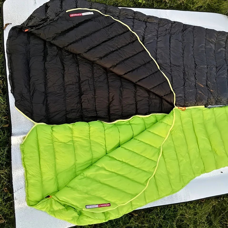 AEGISMAX ultralichte slaapzak - 95% ganzendons - Mummy model - 3 seizoenen - Bivakshop