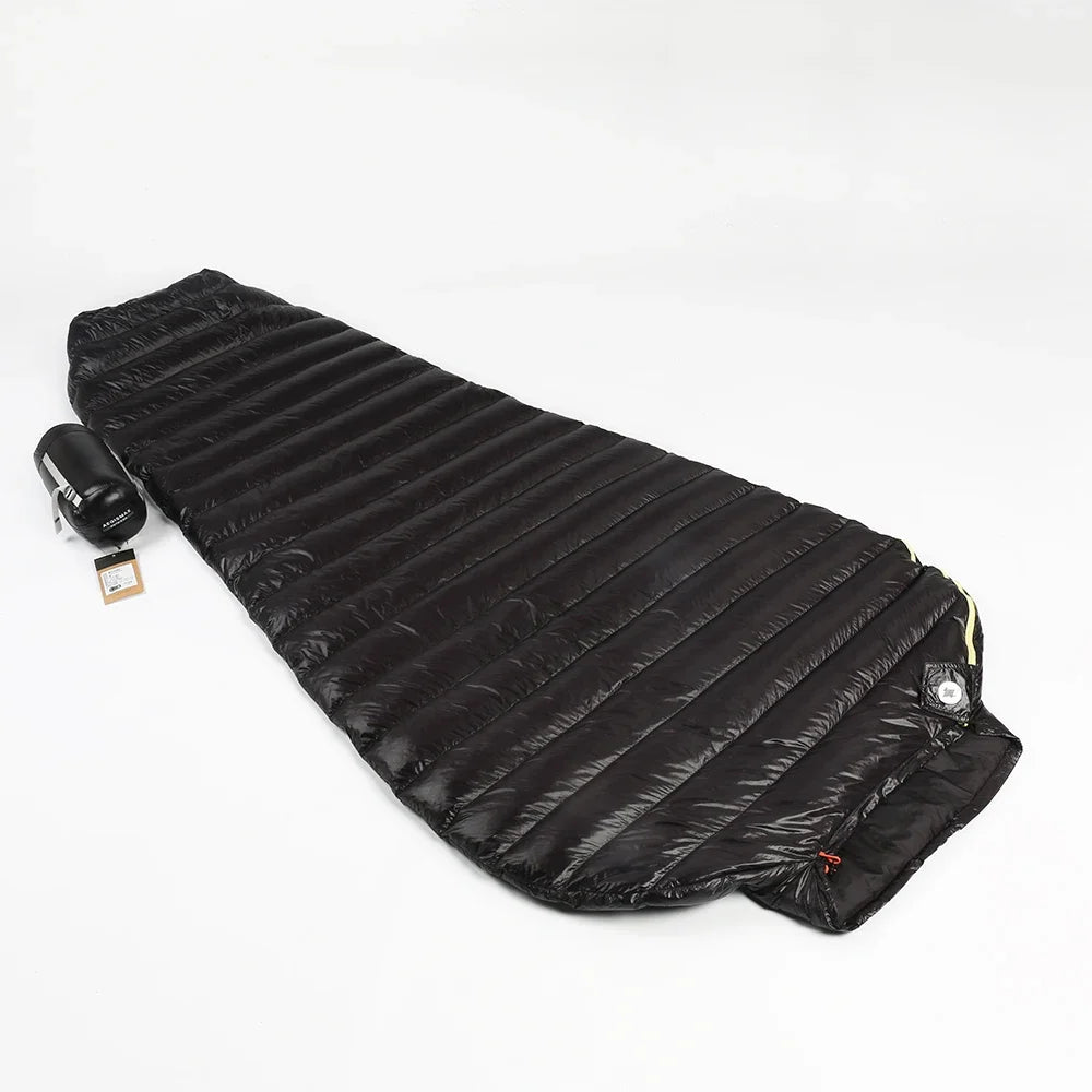 AEGISMAX ultralichte slaapzak - 95% ganzendons - Mummy model - 3 seizoenen - Bivakshop