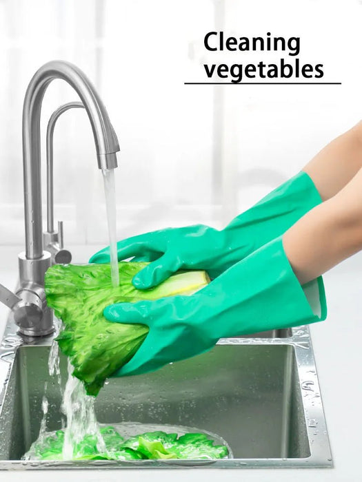 Afwas - en schoonmaakhandschoenen – nitril rubber – waterdicht, oliebestendig & duurzaam - Bivakshop