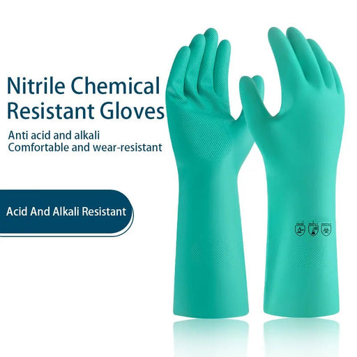 Afwas - en schoonmaakhandschoenen – nitril rubber – waterdicht, oliebestendig & duurzaam - Bivakshop