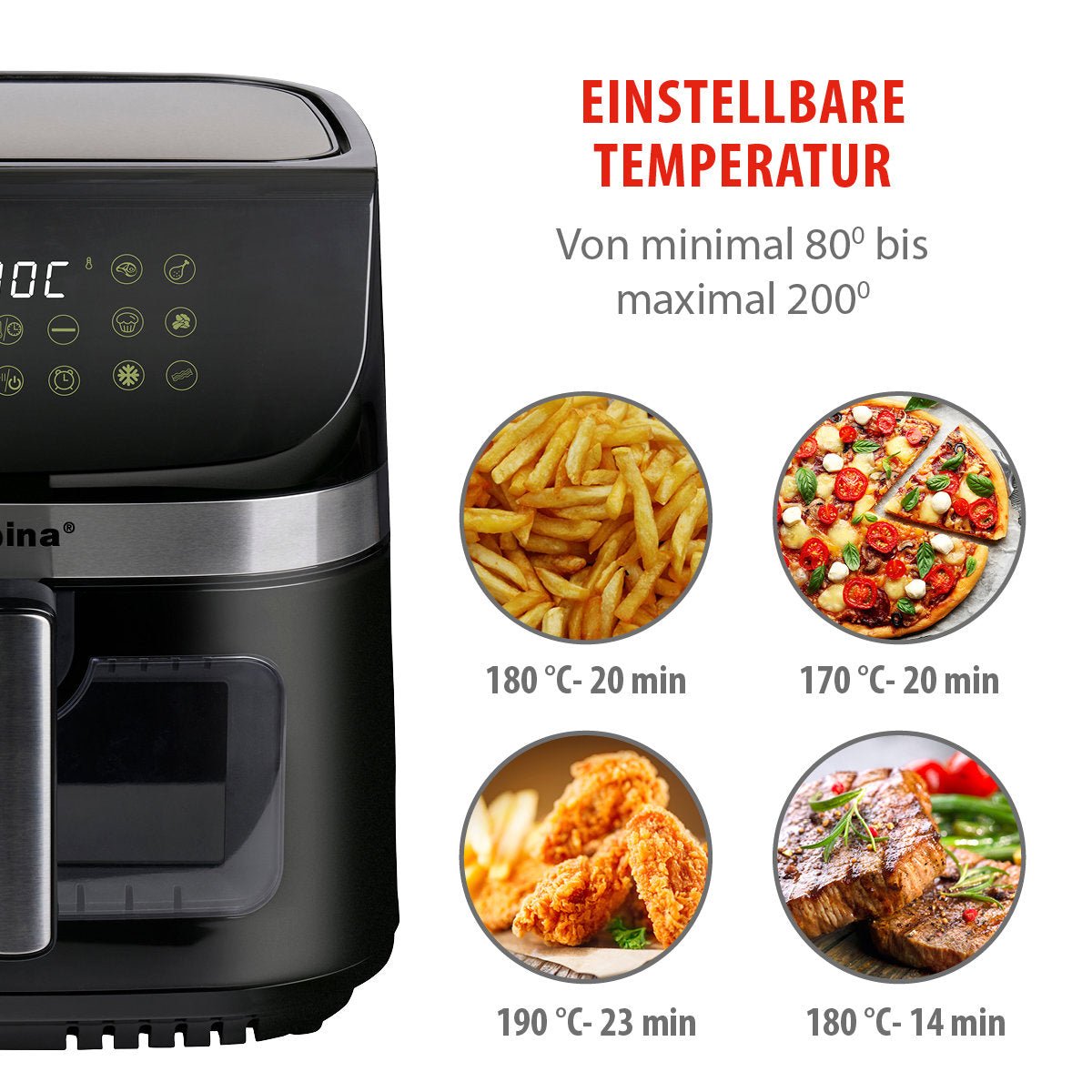 Air Fryer 9L 1800W - Bivakshop