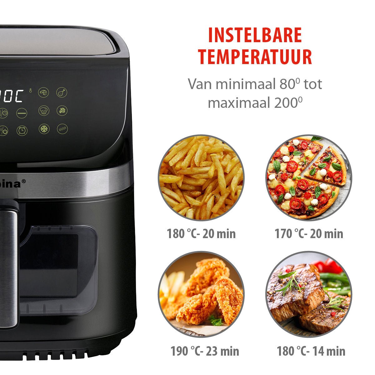 Air Fryer 9L 1800W - Bivakshop