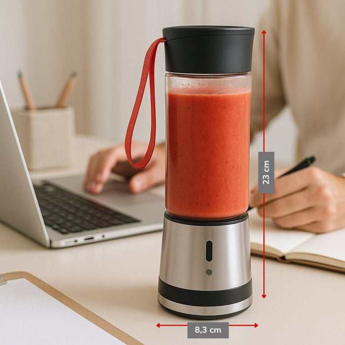 Alpina - Draagbare smoothie Maker – 125W – USB oplaadbaar - Bivakshop