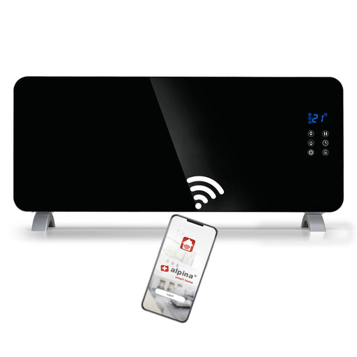 Alpina - Glas paneelverwarming – 230V 2000W – Wifi bediening - Bivakshop