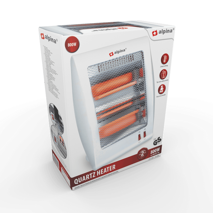 Alpina - Quartz kachel – 800W – Compact & draagbaar - Bivakshop