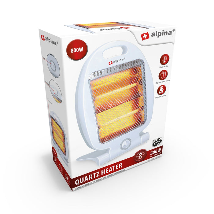 Alpina - Quartz kachel – 800W – Compact & draagbaar - Bivakshop