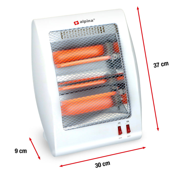 Alpina - Quartz kachel – 800W – Compact & draagbaar - Bivakshop