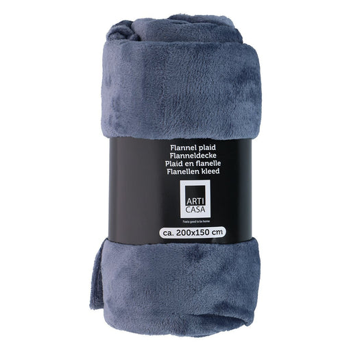 Arti Casa - Fleece deken – 150x200 cm – diepblauw - Bivakshop
