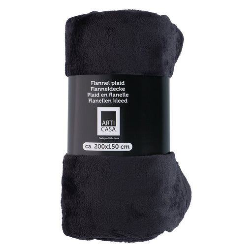 Arti Casa - Fleece deken – 150x200 cm – Donkergrijs - Bivakshop