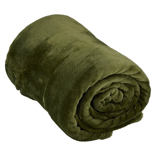 Arti Casa - Fleece deken – 150x200 cm – Donkergroen - Bivakshop