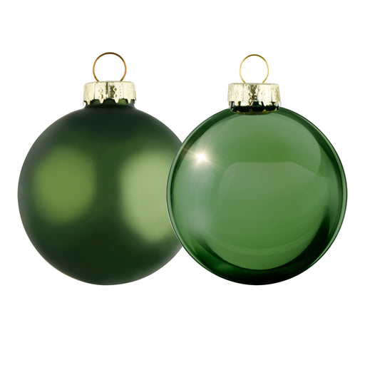 Arti Casa - Groene kerstballen – Glas – Set van 6, 8 cm - Bivakshop