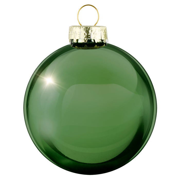 Arti Casa - Groene kerstballen – Glas – Set van 6, 8 cm - Bivakshop