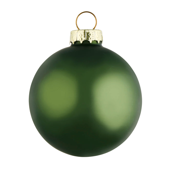Arti Casa - Groene kerstballen – Glas – Set van 6, 8 cm - Bivakshop
