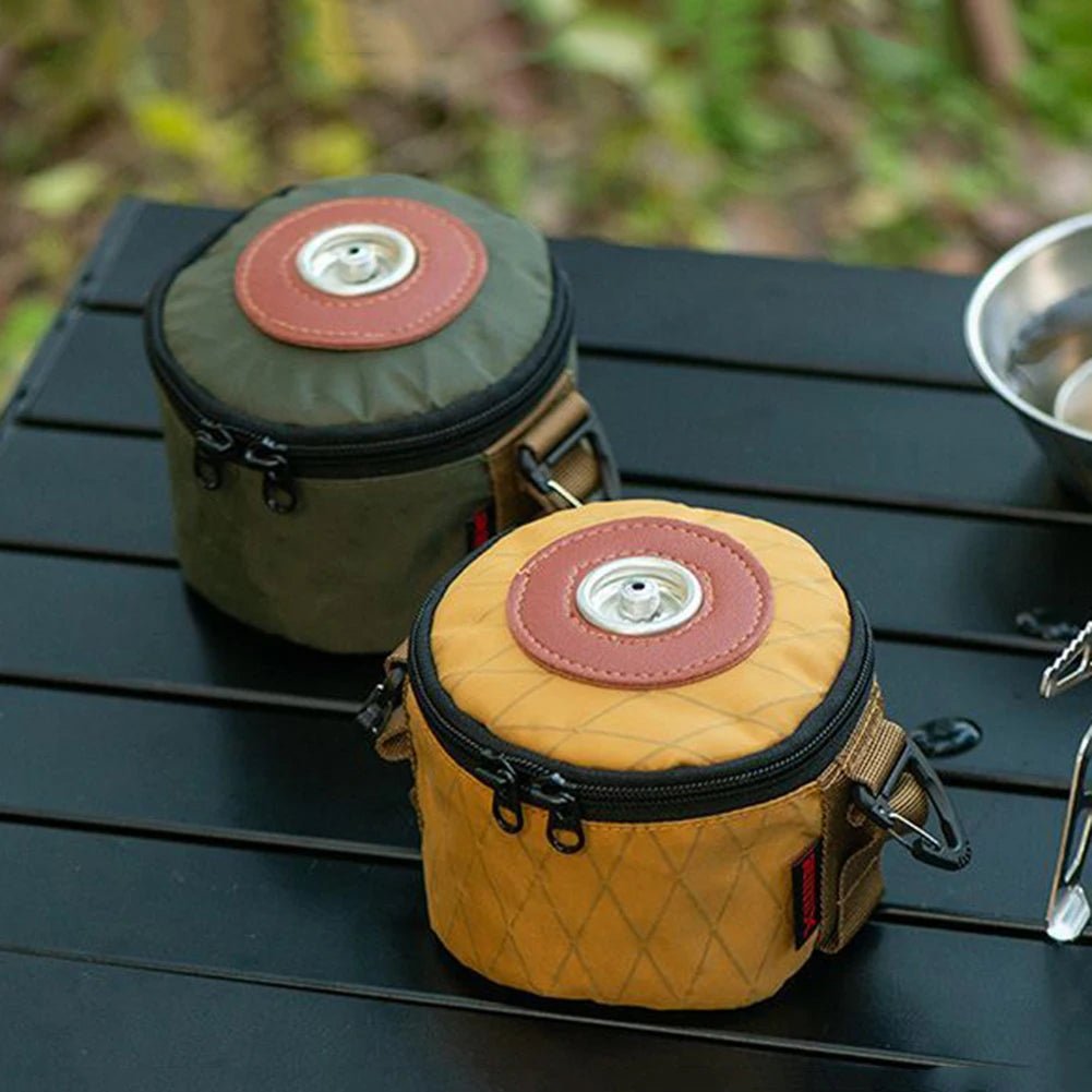 Beschermhoes voor gasblik – Katoen - linnen hoes voor camping gasfles – Schokbestendig & herbruikbaar - Bivakshop