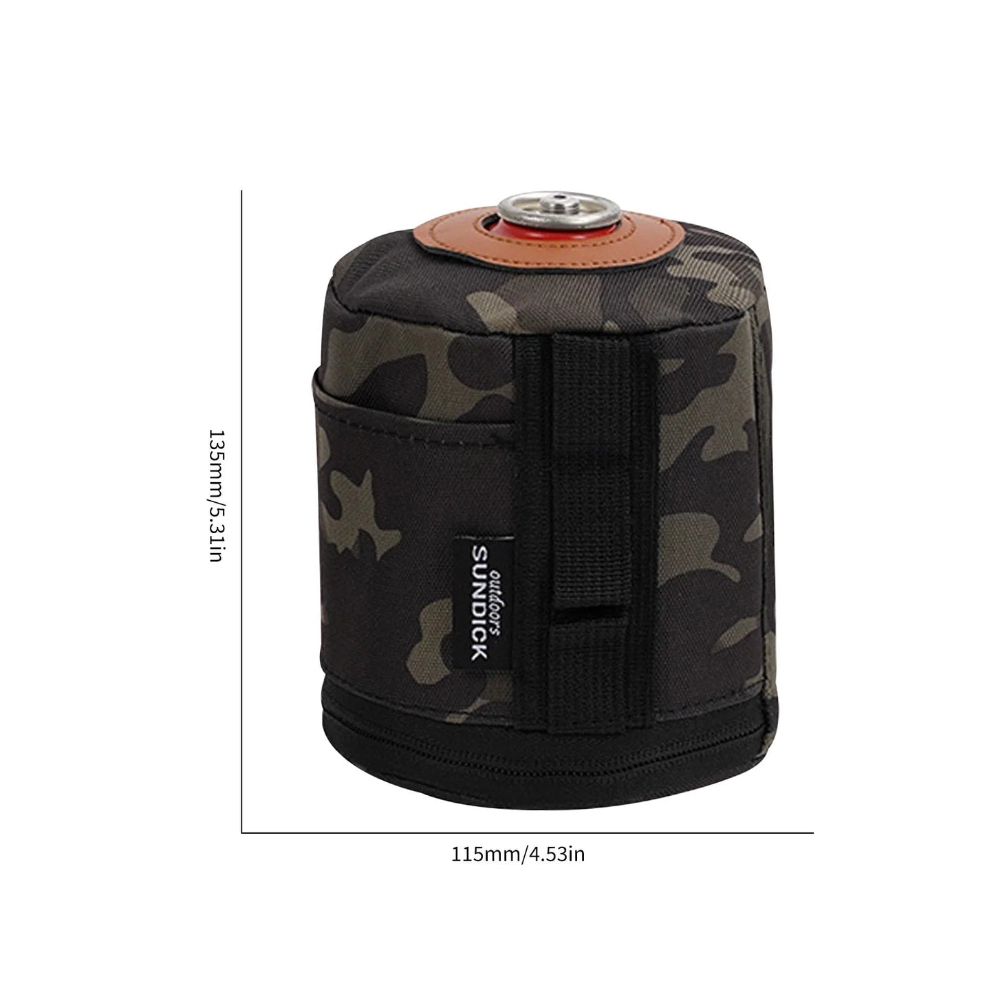 Beschermhoes voor gasblik – Katoen - linnen hoes voor camping gasfles – Schokbestendig & herbruikbaar - Bivakshop