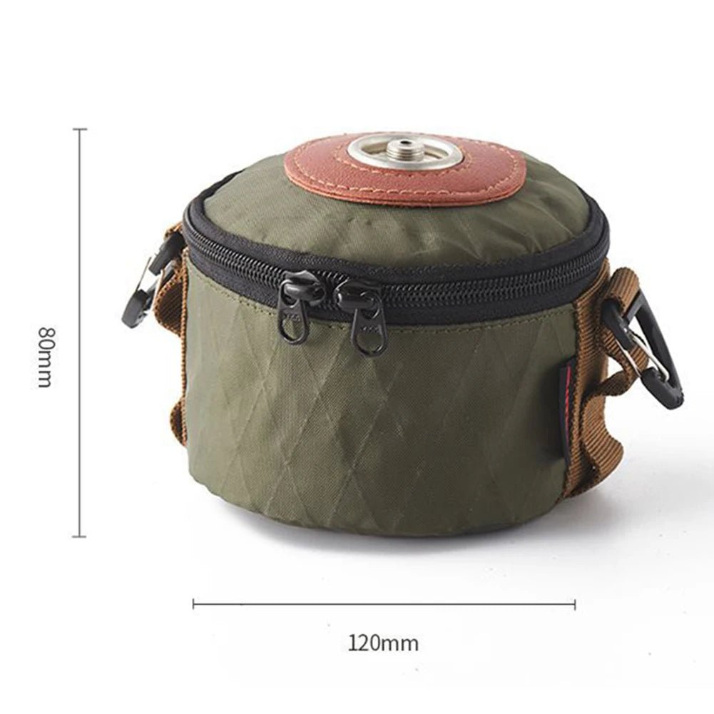 Beschermhoes voor gasblik – Katoen - linnen hoes voor camping gasfles – Schokbestendig & herbruikbaar - Bivakshop
