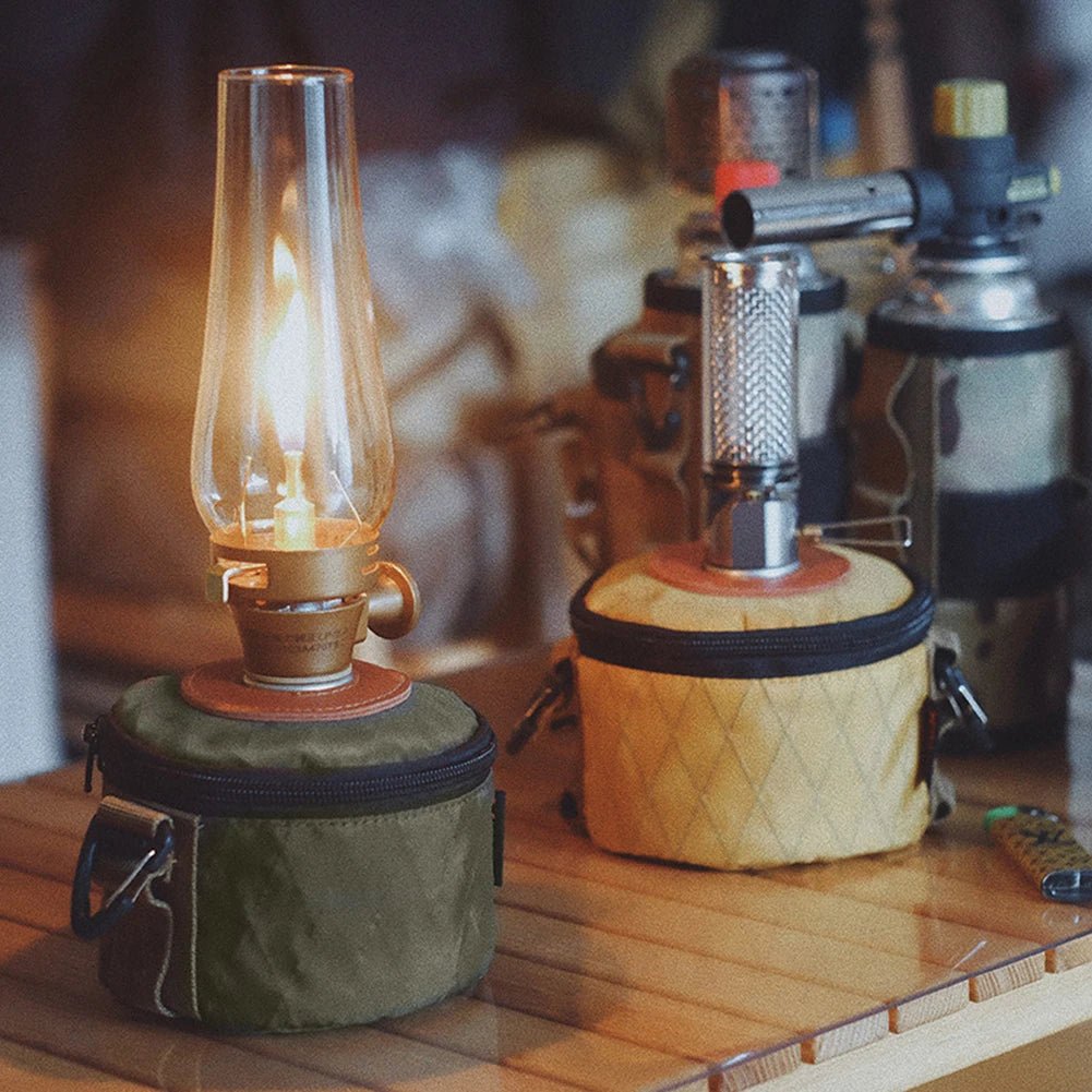 Beschermhoes voor gasblik – Katoen - linnen hoes voor camping gasfles – Schokbestendig & herbruikbaar - Bivakshop