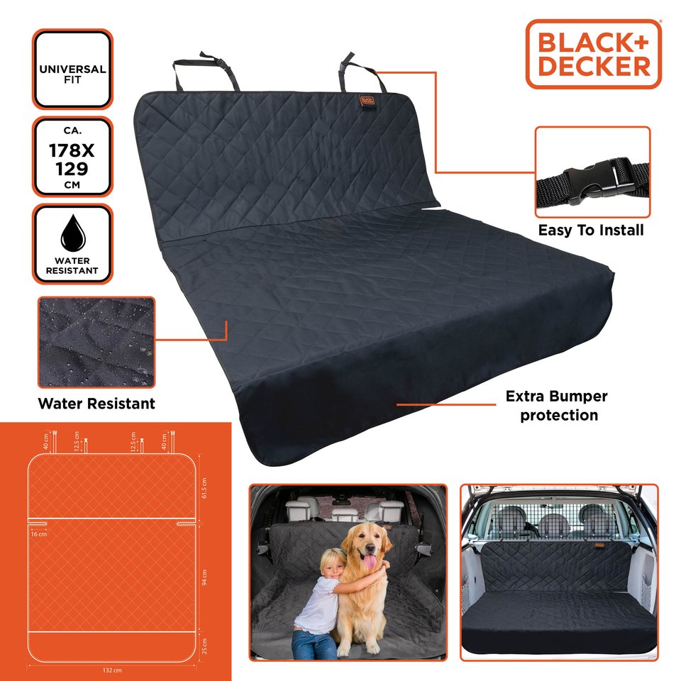 BLACK+DECKER kofferbak beschermhoes hond - Universeel en waterbestendig - Bivakshop