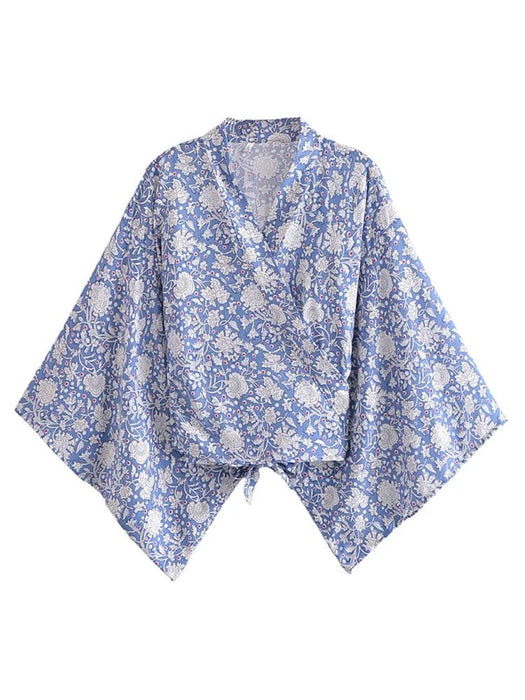 boho kimono bloemenprint zomer dames