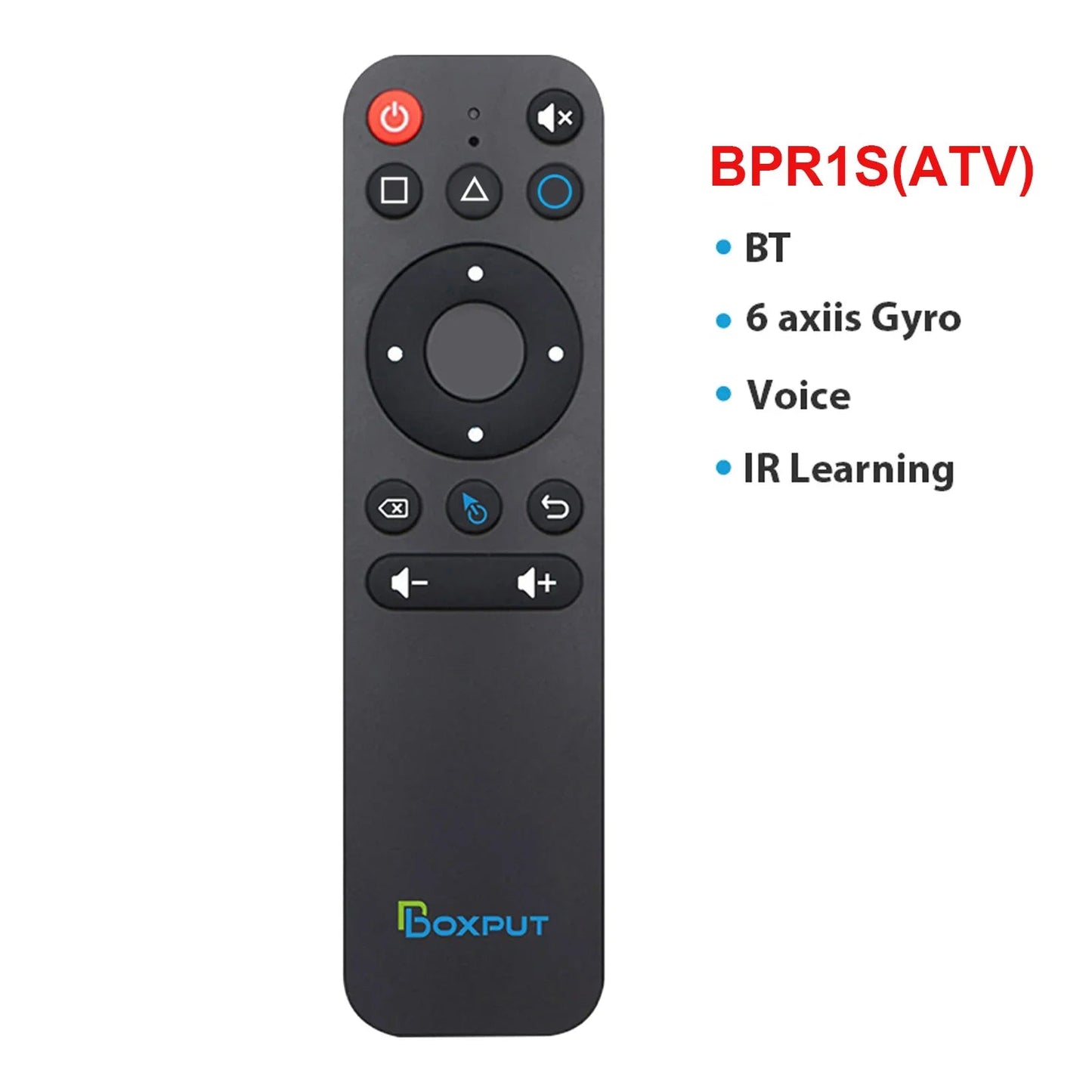 BOXPUT BPR1S/BPR2S/BPR3S Plus - Draadloze Air Mouse met voice control en IR - isolatie voor Smart TV Box - Bivakshop