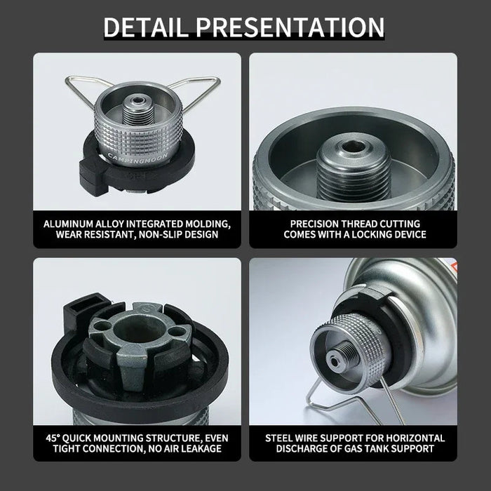 butaan gasadapter lindal valve kamperen