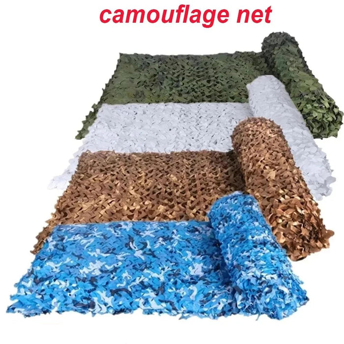 camouflagenet schaduwdoek wit blauw beige