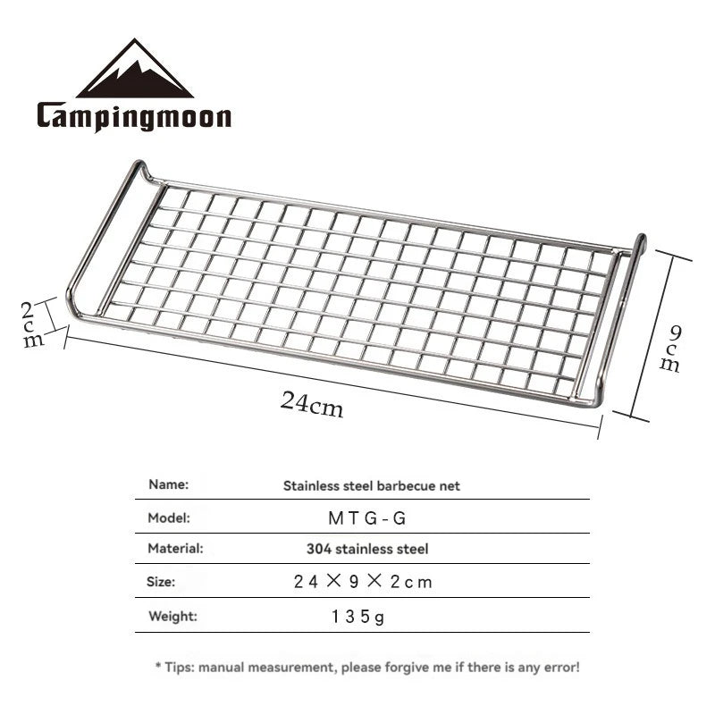 CAMPINGMOON MTG - G barbecue grill - Lichtgewicht en compact - Bivakshop