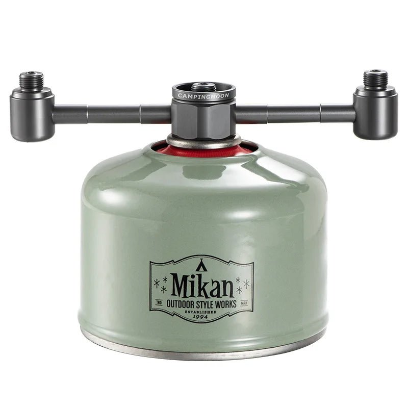 Campingmoon Z33 gas tank adapter – 1 naar 3 verdeling aluminium legering - Camping & outdoor kooktoebehoren - Bivakshop