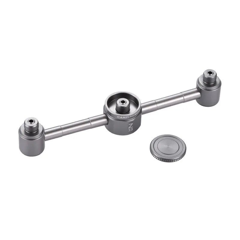 Campingmoon Z33 gas tank adapter – 1 naar 3 verdeling aluminium legering - Camping & outdoor kooktoebehoren - Bivakshop