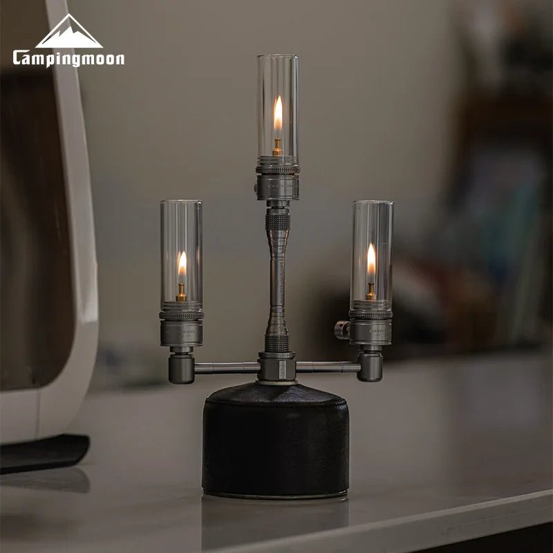 Campingmoon Z33 gas tank adapter – 1 naar 3 verdeling aluminium legering - Camping & outdoor kooktoebehoren - Bivakshop