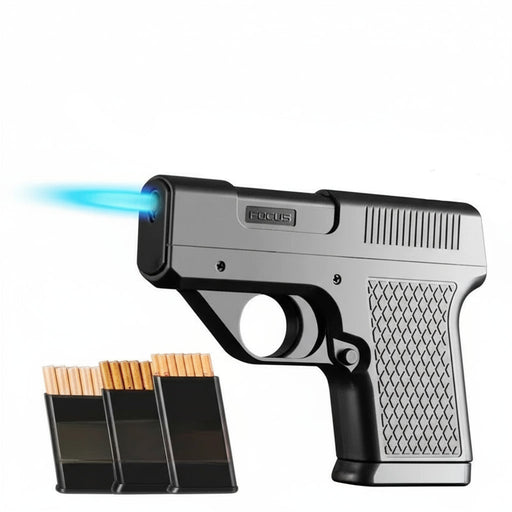 butaan gas aansteker windbestendig 3in1 blauw vuur