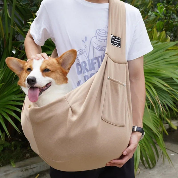 Comfortabele draagtas hond en kat – schouder sling – reisvriendelijk - Bivakshop