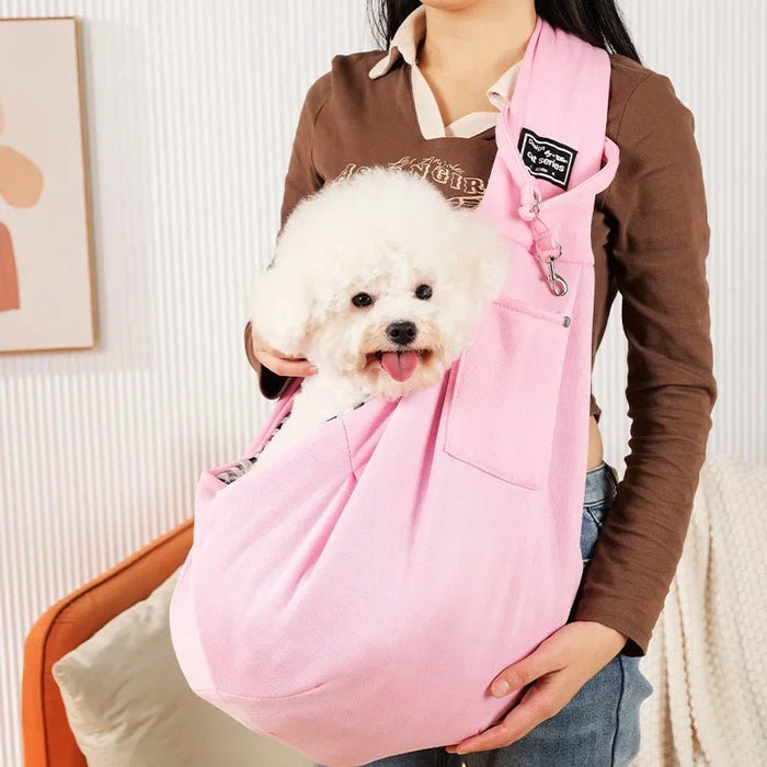 Comfortabele draagtas hond en kat – schouder sling – reisvriendelijk - Bivakshop
