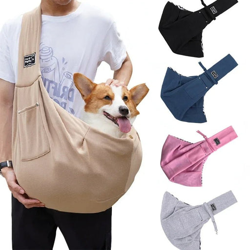 Comfortabele draagtas hond en kat – schouder sling – reisvriendelijk - Bivakshop