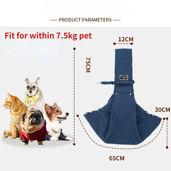 Comfortabele draagtas hond en kat – schouder sling – reisvriendelijk - Bivakshop