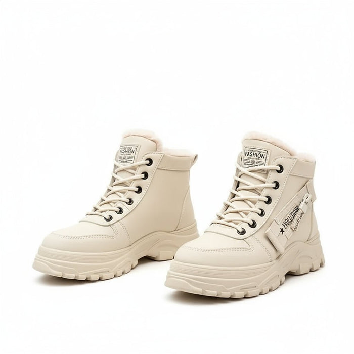 Dames High Top Sneakers – Warm Gevoerd en Platform Zool - Bivakshop