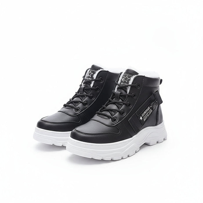 Dames High Top Sneakers – Warm Gevoerd en Platform Zool - Bivakshop