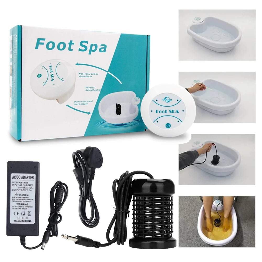 Detox ionische voetenbadmachine – Massage & ontgifting voor vermoeide voeten en nieuwe energie - Bivakshop