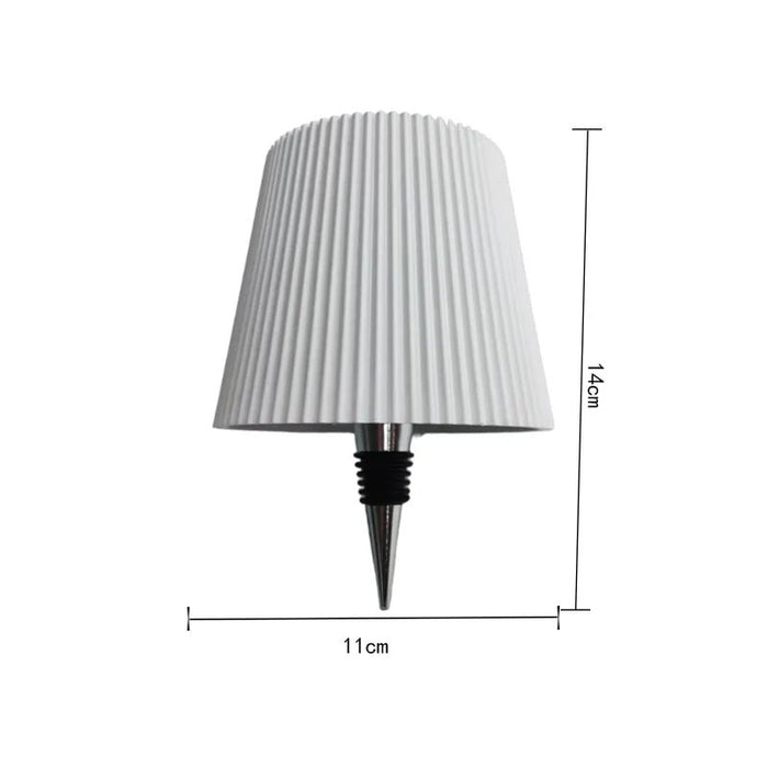 Draadloze fles tafellamp – 3 lichtkleuren – touch dimbaar - Bivakshop