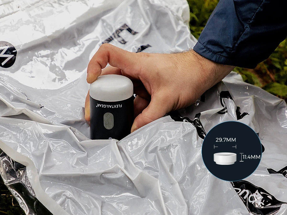 Draagbare elektrische luchtpomp – met lamp – compact & krachtig - Bivakshop