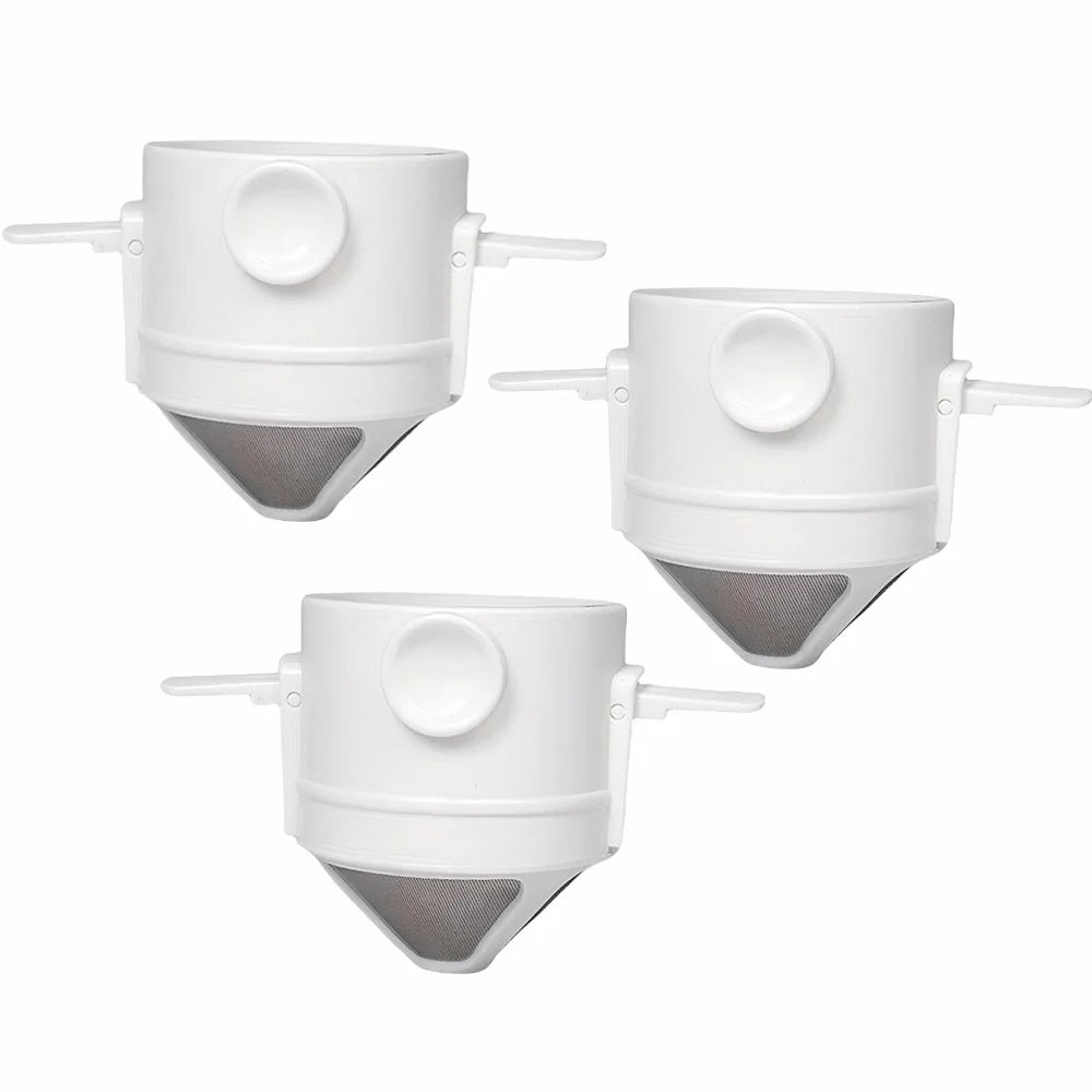 Draagbare pour - over koffiemaker – Inklapbare filter – RVS mok voor reizen & outdoor - Bivakshop