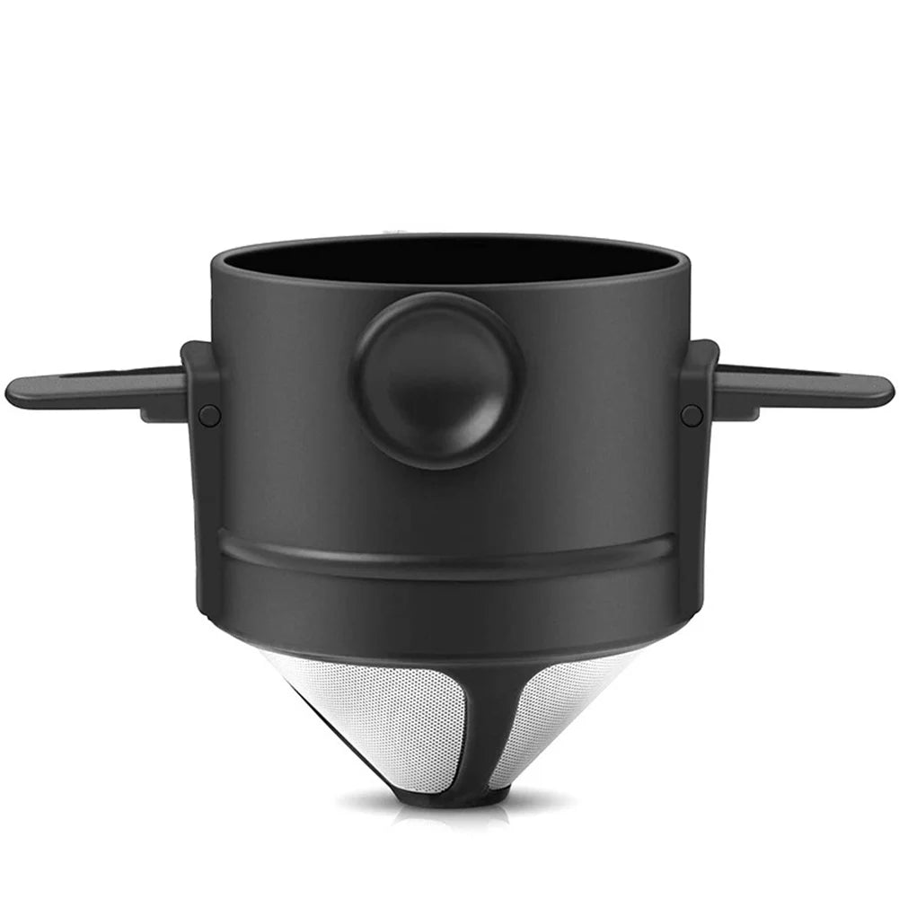 Draagbare pour - over koffiemaker – Inklapbare filter – RVS mok voor reizen & outdoor - Bivakshop