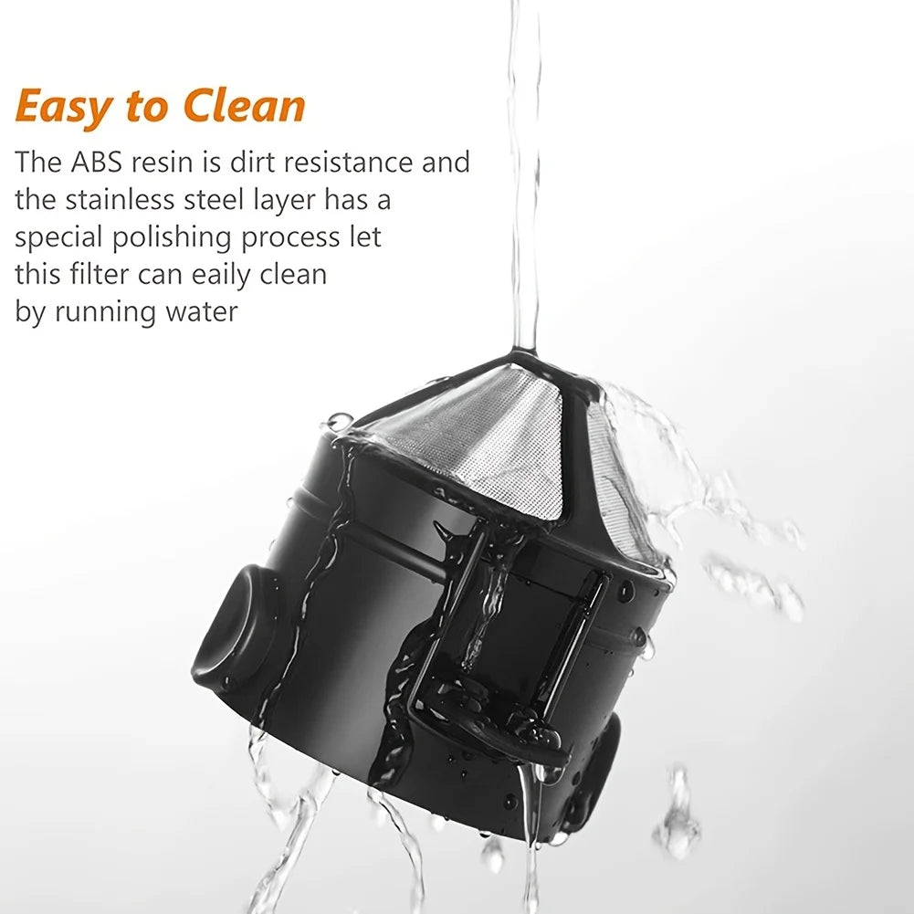 Draagbare pour - over koffiemaker – Inklapbare filter – RVS mok voor reizen & outdoor - Bivakshop