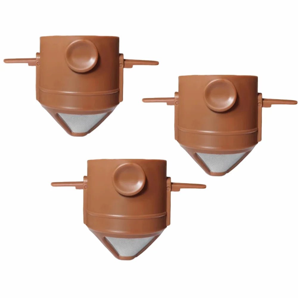 Draagbare pour - over koffiemaker – Inklapbare filter – RVS mok voor reizen & outdoor - Bivakshop
