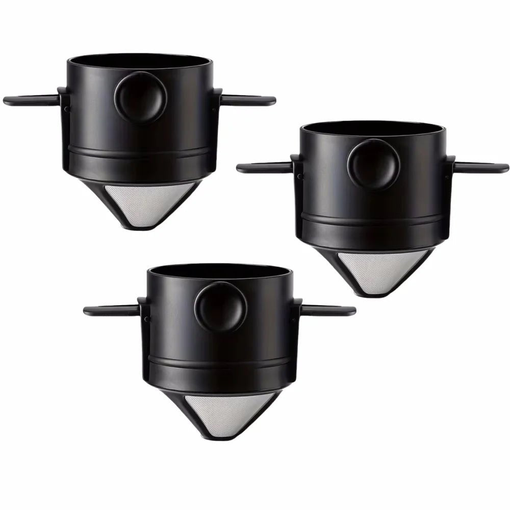 Draagbare pour - over koffiemaker – Inklapbare filter – RVS mok voor reizen & outdoor - Bivakshop