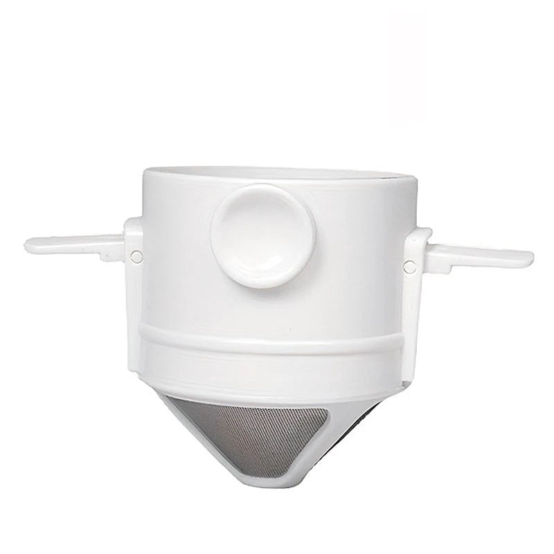 Draagbare pour - over koffiemaker – Inklapbare filter – RVS mok voor reizen & outdoor - Bivakshop