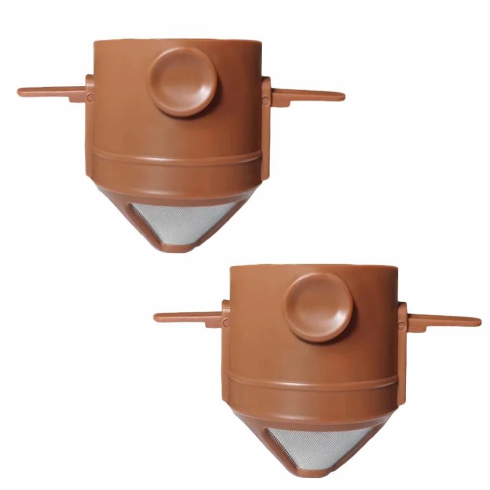 Draagbare pour - over koffiemaker – Inklapbare filter – RVS mok voor reizen & outdoor - Bivakshop